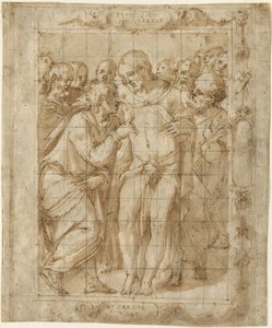 Niedowierzanie św. Tomasza, ok. 1556-57 autorstwa Giorgio Vasari