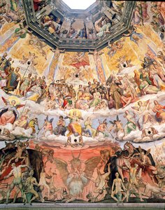 Sąd Ostateczny, detal z kopuły Duomo, 1572-79 autorstwa Giorgio Vasari