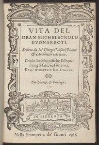 Życie wielkiego Michelagnolo Buonarroti autorstwa Giorgio Vasari