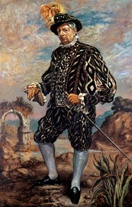 Autoportret w czarnym kostiumie z XVII wieku autorstwa Giorgio de Chirico