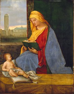 Dziewica z Dzieciątkiem z widokiem na Wenecję Madonna Tallard, początek XVI wieku autorstwa Giorgione