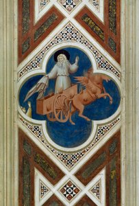 Eliasz zabrany do nieba, Fragment życia i męki Chrystusa, Giotto autorstwa Giotto (c.1266 1337)
