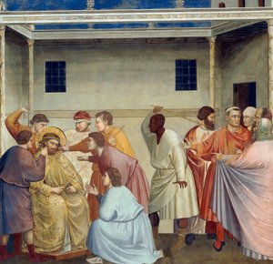 Biczowanie Chrystusa, fragment życia i męki Chrystusa, Giotto autorstwa Giotto (c.1266 1337)