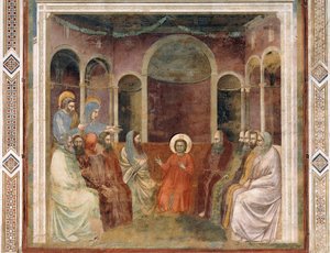 Jezus w świątyni wśród lekarzy, fragment życia i męki Chrystusa, Giotto