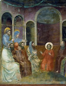 Jezus w świątyni wśród lekarzy, fragment życia i męki Chrystusa, Giotto autorstwa Giotto (c.1266 1337)