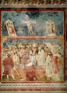 Życie św. Franciszka z Asyżu: weryfikacja stygmatów (św. Hieronim badający stygmaty - Fresco autorstwa Giotto (c.1266 1337)