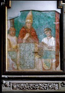 Papież Bonifacy VIII ogłasza rok 1300 Jubileuszem (Fresco autorstwa Giotto (c.1266 1337)
