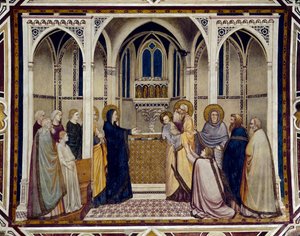 Prezentacja w świątyni (fresk autorstwa Giotto (c.1266 1337)