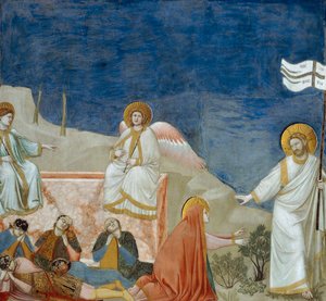 Zmartwychwstanie Chrystusa, fragment życia i męki Chrystusa, Giotto