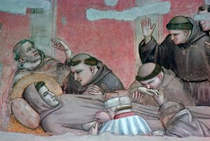 Fresk śmierci św. Franciszka, XIV w.
