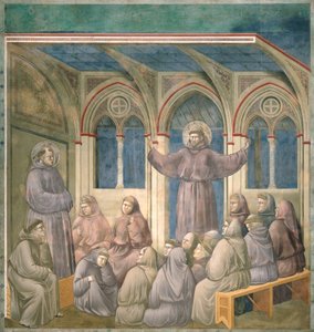 Objawienie w kapitule w Arles, 1297-99 autorstwa Giotto di Bondone