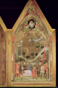 Męczeństwo św. Pawła, prawy panel z Tryptyku Stefańskiego, ok. 1320 (tempera na płycie) autorstwa Giotto di Bondone