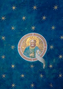 Prorok Malachiasz, ze sklepienia sufitowego, ok.1305 autorstwa Giotto di Bondone