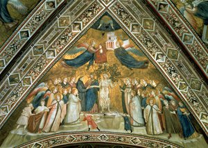 Mistyczne małżeństwo św. Franciszka ze świętym ubóstwem autorstwa Giotto di Bondone school of Giotto di Bondone school of