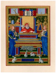 Św. Grzegorz Wielki otrzymujący natchnienie od Ducha Świętego, ok. 1490 r