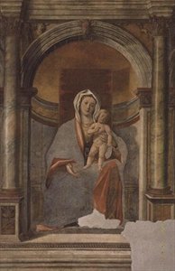 Madonna z Dzieciątkiem (fresk) autorstwa Giovanni Buonconsiglio