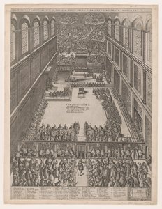 Lustro rzymskiej świetności: spotkanie papieskie w Kaplicy Sykstyńskiej, L... Michała Anioła, 1582.