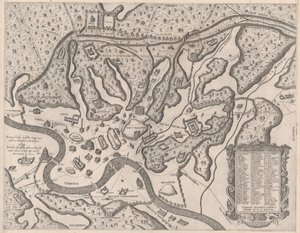 Lustro rzymskiej wspaniałości: Starożytny Rzym i jego wzgórza, z zachodu, 1582., 1582.