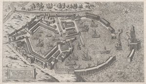 Lustro rzymskiej świetności: Port w Rzymie, 1581., 1581. autorstwa Giovanni Ambrogio Brambilla