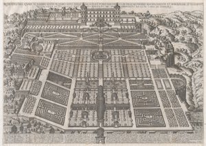 Lustro rzymskiej świetności: Pałac i Ogrody Tivoli, 1581., 1581. autorstwa Giovanni Ambrogio Brambilla.