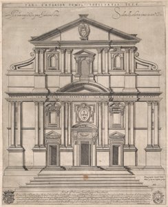 Gesù, Rzym, ze Speculum Romanae Magnificentiae: 1589., 1589. autorstwa Giovanni Ambrogio Brambilla