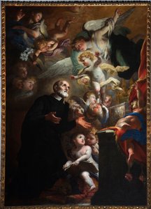 Objawienie Dziecka w San Filippo Neri. 1687 (olej na płótnie)