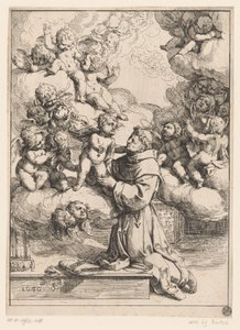 Święty Antoni Padewski z Dzieciątkiem Jezus autorstwa Giovanni Andrea Podestà (attributed to)