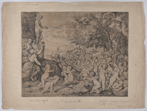 Putti przed posągiem Wenus, według Tycjana, 1636.