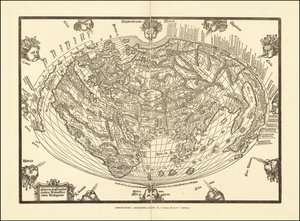Mapa świata autorstwa Giovanniego Andrei Vavassore z 1540 r. autorstwa Giovanni Andrea Vavassori