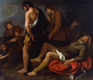 Pijaństwo Noego, 1630-1640 autorstwa Giovanni Andrea de Ferrari