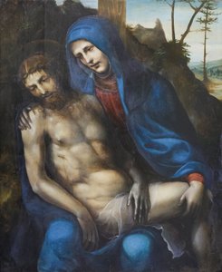 Pieta", Giovanni Antonio Bazzi (olej na panelu) autorstwa Giovanni Antonio Bazzi Sodoma