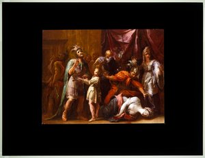 Śmierć Lukrecji (płótno) autorstwa Giovanni Antonio Burrini or Burino