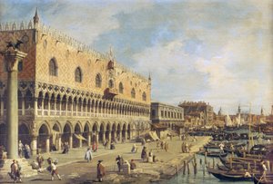 Riva degli Schiavoni, Wenecja autorstwa Giovanni Antonio Canal