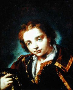 Portret młodzieńca (olej na płótnie) autorstwa Giovanni Antonio Guardi