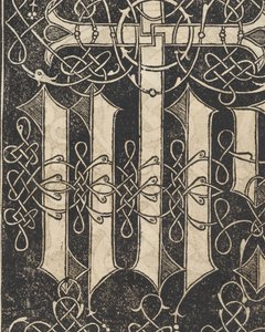 Przykład recammi, strona 17 recto, 1530. autorstwa Giovanni Antonio Tagliente