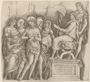 Chrystus przed Piłatem autorstwa Giovanni Antonio da Brescia