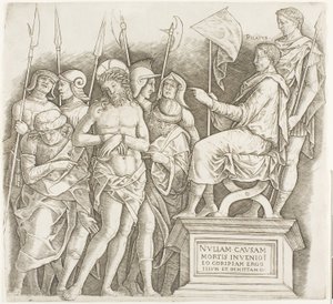 Chrystus przed Piłatem autorstwa Giovanni Antonio da Brescia