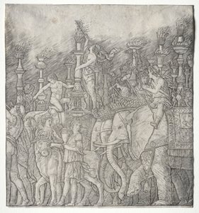 Triumfy Cezara:  Słonie autorstwa Giovanni Antonio da Brescia