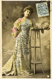 Pocztówka: Portret Arlette Dorgere/Nee Anna Mathilde Irma Jouve (1880 - 1965), komik, tancerka i piosenkarka