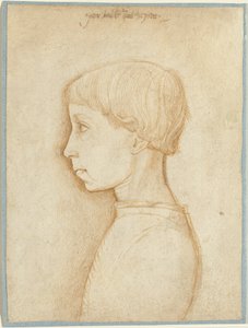 Portret chłopca w profilu autorstwa Giovanni Badile