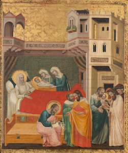 Narodziny, nazwanie i obrzezanie św. Jana Chrzciciela, c. 1335.