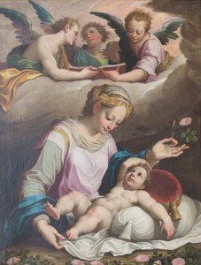Dziewica róży autorstwa Giovanni Battista (1555-1619) Trotti