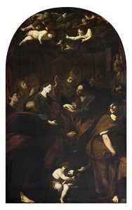 Małżeństwo Dziewicy autorstwa Giovanni Battista and Gherardini Melchiorre Crespi