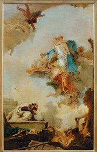 Dziewica z Karmelu ukazująca się świętemu Symeonowi ... autorstwa Giovanni Battista (1696 1770) Tiepolo
