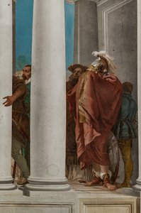 Palazzina (Mały Budynek), hol wejściowy: „Ofiara Ifigenii”, detal autorstwa Giovanni Battista Tiepolo
