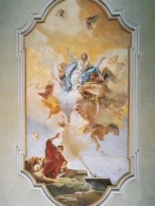 Wniebowzięcie, Giovanni Battista Tiepolo (1696-1770), fresk, Oratorium Czystości, Udine autorstwa Giovanni Battista Tiepolo