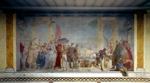 Król Francji Henryk III (1551-1589) przyjęty w Wenecji przez Federico Contariniego w 1574 roku przy wejściu do willi Mira. Obraz Giovanniego Tiepolo (1696-1770) autorstwa Giovanni Battista Tiepolo