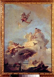 Obraz Olimpu autorstwa Giovanniego Battisty (Giambattista) Tiepolo (1696-1770) XVIII-wieczny Madryt, Muzeum Prado. autorstwa Giovanni Battista Tiepolo