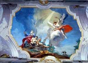 Ofiara Abrahama (fresk) autorstwa Giovanni Battista (1696 1770) Tiepolo