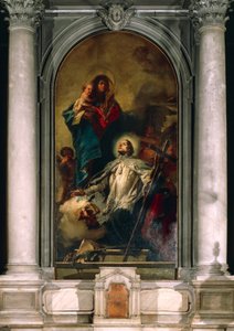 Dziewica ukazująca się św. Janowi Nepomuceńskiemu autorstwa Giovanni Battista Tiepolo